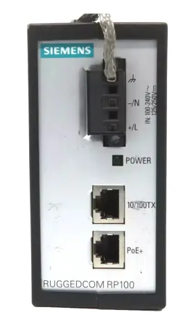 6gk60100ap012aa0 Siemens Rp100-hi-rm-xx Ruggedcom Rp100 Power Supply