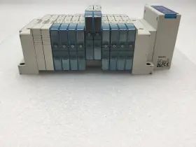 Ex260-sil1 Smc Io-link Comm Terminal Module With 8x Sy3300t 2x Sy3a00t Manifold #3