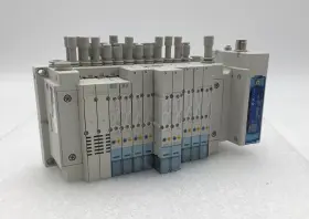 Ex260-sil1 Smc Io-link Comm Terminal Module With 8x Sy3300t 2x Sy3a00t Manifold