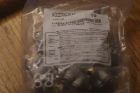 Kq2zd06-01as Smc 10pcs New Single Pipe And Double Fitting In Bag