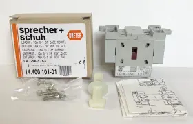 Sprecher & Schuh La7-16-1753 Motor Disconnect Switch 16a Base Mount 3p