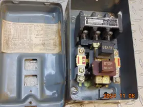 2510-cg3 Square D 2510 Cg-3 Series B Nema Size M1 Manual Motor Starter