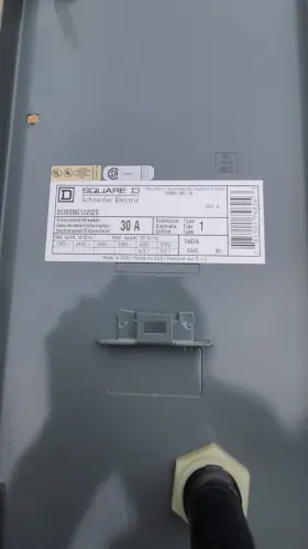 8538sbg13v02s Square D Ser. Combination Starter Disconnect/breaker 30 A #3