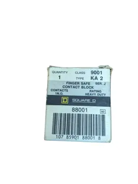 9001-ka2 Square D 9001ka2 Finger Safe Contact Block Ser J 88001