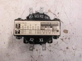 9070e01 Square D Transformer 9070 E0-1 Ser. A 50va Pri 240/480v Sec 120v Used