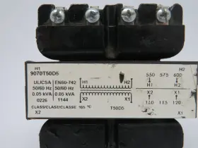 9070t50d5 Square D Control Transformer 0.05kva Pri 550/575/600v 50/60hz 1ph Used #3
