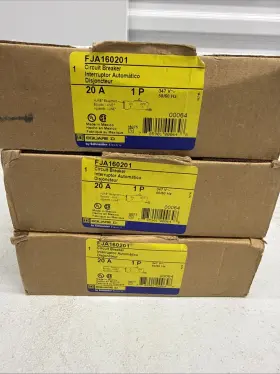 Fh16020a-b-c Square D New Lot 3 Fja 160201 Breakers