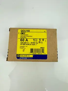 Qou160 Square D 1 Pole 60 Amp Feed Through Circuit Breaker Brand New