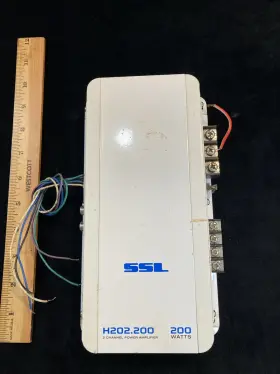 H202.200 Ssl 2-channel Power Amplifier 200 Watts Preowned And Untested