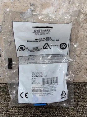 Mgs400bh-318 Systimax 700206758 Lot Of #3 Gigaspeed Blue Cat 6 Modular 87311