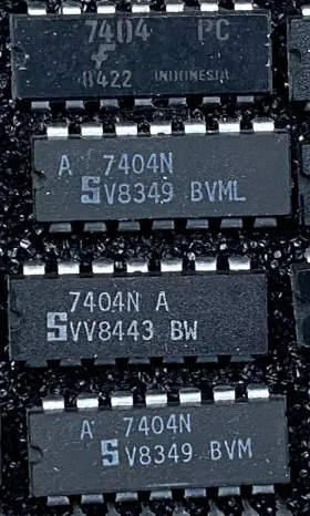Sn7404n Texas Instruments Ic Ti 7404n Inverter 6ch 1-inp 14pin Pdip 4 Pieces