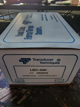 Lbc-30k Transducer Techniques Load Button Cell Force Sensor 0-30k Lb #3