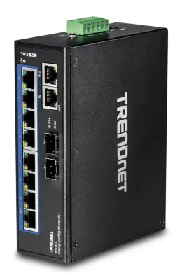 Ti-g102 Trendnet 10-port Industrial Gigabit Din-rail Switch