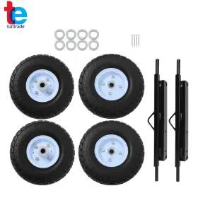 Eu3000is Turitrade Tr66334 Fit For Generator Solid Never Flat Tires All Terrain Wheel Kit New