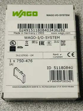 750-476 Wago New Factory Sealed Plc Module I/o 2 Analog -10 10v