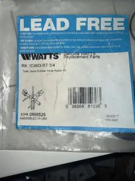 009m3-ck1 Watts 0888520 Rk 3/4