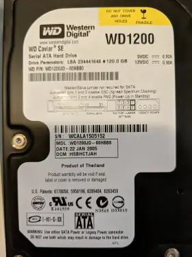 Wd1200jd-00gbb0 Western Digital Wd Caviar Se 120 Gb Sata Hard Drive - Tested #2