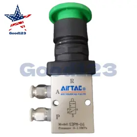 S3pm-06r Worldsautomatedfactory S3pm-06 1pcs Airtac Mechanical Hand Valve New