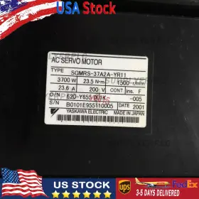 Sgmrs-37a2a-yr11 Yaskawa New Ac Servo Motor Free Ship 1pc Sgmrs-37a2a-yr11 Yaskawa New Ac Servo Motor Free Ship 1pc