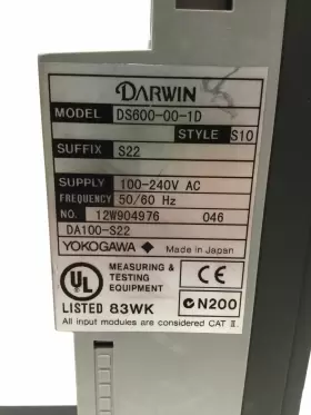 Ds600-00-1d Yokogawa Darwin Daq I/o Subunit 6-module Interface Rj45 100-240vac #2