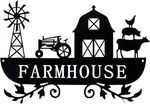 Ferraycle Metal Farmhouse Kitchen Decor Rustic Sign Windmill Barn Black. Fixed Price $17.58.