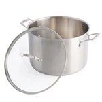 Babish 12-QUART Triply Stainless Steel Professional Grade Stock Pot W/ Lid. Fixed Price $74.99.