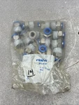 New Bag Of 14 Festo QS-1/2-10 190646 Pneumatic Connectors. Fixed Price $52.20.