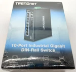 Trendnet 10-PORT Hardened Industrial Gigabit Din-rail Switch RB-TI-G102. Fixed Price $289.49.