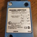 Honeywell LSQ038 Heavy Duty Limit Switch Micro Used. Fixed Price $60.00.