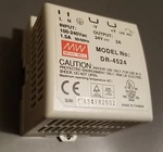 Mean Well DR-4524 Power Supply Ac To Dc Din-rail Switching 24V, Amp 45W DR4524. Fixed Price $25.00.