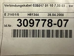 Heidenhain Connecting Cable Meter 309778-07 New Sealed Bag. Fixed Price $174.00.