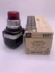 Allen Bradley 800T-PB16R Illuminated Push Button, Transformer Type, Red, New. Fixed Price $50.00.