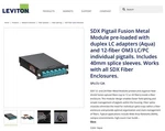 Leviton SPLCS-12A Splice Cassette OM3 12F. Fixed Price $275.00.