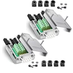 2PCS DB9 Breakout Connector Solderless Metal Shell RS232 Dsub Serial 9PIN. Fixed Price $29.23.