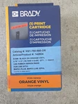 Brady M21-750-595-OR Black On Orange Vinyl. Fixed Price $29.99.