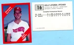 1988 Cal League Cards Riverside Red Wave -kelly Lifgren- Box 192. Fixed Price $6.95.