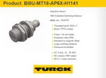 Turck BI8U-MT18-AP6X-H1141 Inductive Sensor M18 Extended Switching Distance. Fixed Price $39.99.