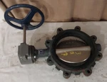 New, Nibco LD-3010, 8" Butterfly Valve, Ductile Iron, 250 Psi, 8-BOLT, SA-08. Fixed Price $400.00.