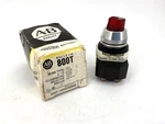 New Allen Bradley 800T-16HR2KB6AX Ser Illuminated Selector Switch Red 2POS. Fixed Price $59.95.