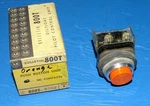 New Allen Bradley 800T-B3D2 Push Button Switch, Extended Head, Momentary, Orange. Fixed Price $40.00.