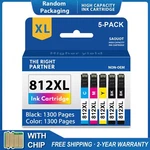 5 Pack 812XL Ink Cartridges Epson Workforce WF-7840 WF-7820 WF-7310 EC-C7000. Fixed Price $13.17.