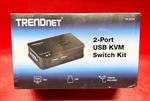 Trendnet 2-PORT Kvm Switch Kit TK-207K Usb De-itl Bus Powered New Unopened. Fixed Price $9.49.