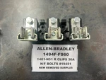 New Allen Bradley 1494F-FS60 Block 60A With 1401-N51 Fuse Clips. Fixed Price $34.00.
