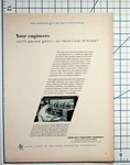 Vintage 1950S Hewlett-packard Hp 521A Industrial Counter Magazine Ad. Fixed Price $18.05.