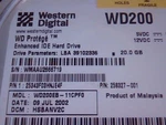 Hard Drive Ide Protege WD200EB-11CPF0 Western Digital 2060-001113-001. Fixed Price $190.97.