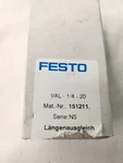 New Festo Height Compensator VAL-1/4-20 151211 Free Shipping. Fixed Price $74.97.