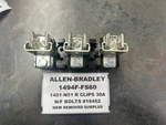 New Allen Bradley 1494F-FS60 Block 60A With 1401-N51 Fuse Clips #19452. Fixed Price $34.00.