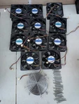 *11 Units* Sj SG121238BS Antminer Cooling Fan 12V 2.7A W/finger Guard & Screws. Fixed Price $129.99.