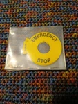 Lot Of Allen Bradley / 800F15YSE112 Adhesive Emergency Stop Plate. Fixed Price $16.00.