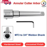 Accusize Industrial Tools Annular Cutter Arbor, MT3 3/4'' Weldon Shank W/ Key. Fixed Price $50.04.